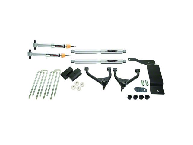 Belltech 4-Inch Suspension Lift Kit with Trail Performance Struts and Shocks (14-16 4WD Silverado 1500 Double Cab, Crew Cab w/ Cast Steel Control Arms)