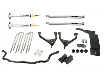 Belltech Suspension Lift Kit; Front and Rear (07-13 4WD Silverado 1500 Extended Cab, Crew Cab)