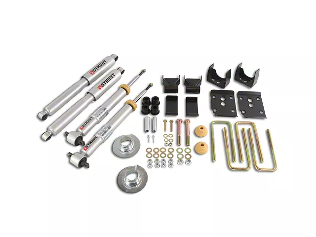 Belltech Stage 3 Lowering Kit with Street Performance Shocks; +1 to 3-Inch Front / 5.50-Inch Rear (15-20 2WD F-150 w/ Short Bed)