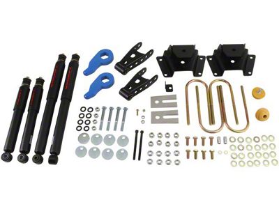Belltech Stage 2 Lowering Kit with Nitro Drop 2 Shocks; 1 or 3-Inch Front / 3-Inch Rear (97-03 4WD F-150)
