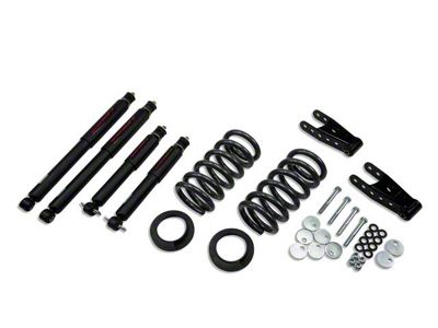 Belltech Stage 2 Lowering Kit with Nitro Drop 2 Shocks; 0 or 1-Inch Front / 2-Inch Rear (99-03 F-150 Lightning)