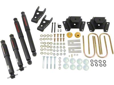 Belltech Stage 2 Lowering Kit with Nitro Drop 2 Shocks; 1 or 2-Inch Front / 3-Inch Rear (00-03 F-150 Harley Davidson)