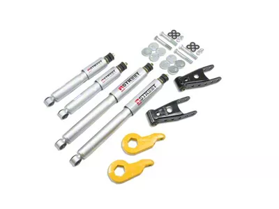 Belltech Stage 3 Lowering Kit with Street Performance Shocks; 1 or 3-Inch Front / 2-Inch Rear (97-03 4WD F-150)