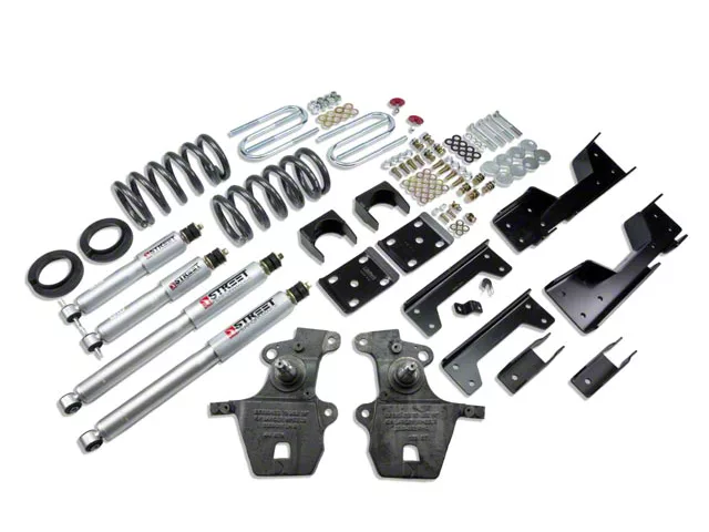 Belltech Stage 3 Lowering Kit with Street Performance Shocks; 4 or 5-Inch Front / 6-Inch Rear (97-03 2WD V8 F-150, Excluding SuperCrew, Lightning & Harley-Davidson)