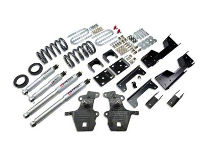 Belltech Stage 3 Lowering Kit with Street Performance Shocks; 4 or 5-Inch Front / 6-Inch Rear (01-03 2WD V8 F-150 SuperCrew, Excluding Harley Davidson)