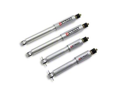 Belltech Street Performance Front and Rear Shocks for 0 to 2-Inch Front / 2 to 4-Inch Rear Drop (97-03 2WD F-150, Excluding Lightning & Harley-Davidson)