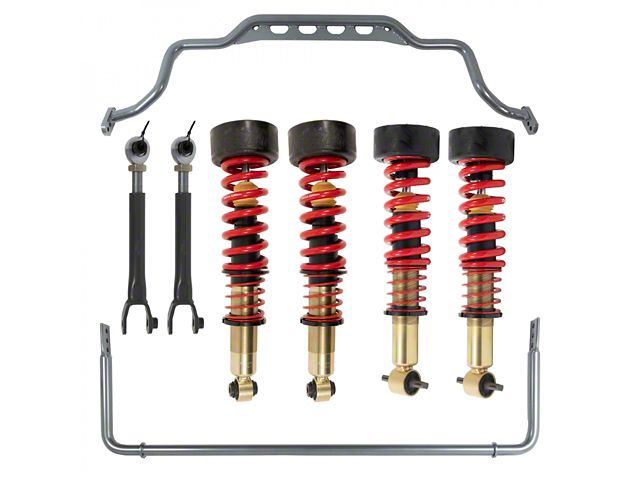 Belltech Height Adjustable Lowering Coil-Over Kit and Anti-Sway Bars for 0.50 to 3-Inch Front Drop and 1 to 4.50-Inch Rear Drop (21-24 Tahoe w/o ARC or MagneRide)