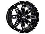 Big Baller Brand LB4 Gloss Black Milled 6-Lug Wheel; 18x9; 0mm Offset (07-13 Sierra 1500)