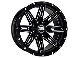 Big Baller Brand LB4 Gloss Black Milled 8-Lug Wheel; 18x10; -25mm Offset (10-18 RAM 2500)
