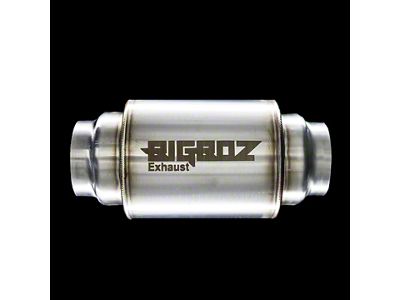 Bigboz Exhaust 5 Performance Muffler; 2.50-Inch Inlet/2.50-Inch Outlet (Universal; Some Adaptation May Be Required)