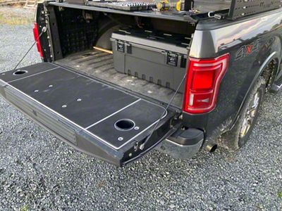 BillieBars Tailgate Cover with Integrated Cup Holders (15-25 F-150 w/o Pro Access & Work Surface Tailgate)