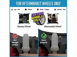 Black 6-Spline Lug Nut Kit; 14mm x 2.0; Set of 24 (04-14 F-150)