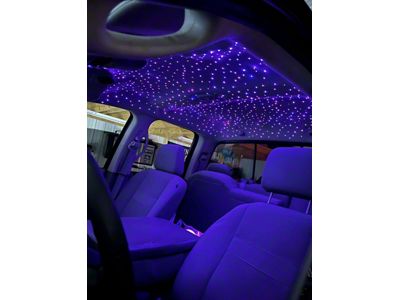 Black Flag Lighting RGB-W + Twinkle Starlight Headliner; 1100 Stars (Universal; Some Adaptation May Be Required)