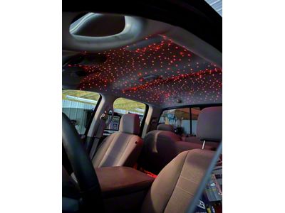 Black Flag Lighting RGB-W + Twinkle Starlight Headliner; 800 Stars with Shooting Stars (Universal; Some Adaptation May Be Required)