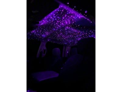 Black Flag Lighting RGB-W + Twinkle Starlight Headliner; 1600 Stars (Universal; Some Adaptation May Be Required)