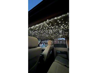 Black Flag Lighting RGB-W + Twinkle Starlight Headliner; 500 Stars with Shooting Stars (Universal; Some Adaptation May Be Required)