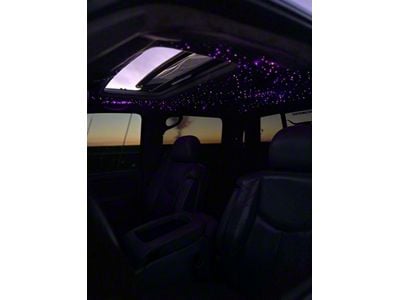 Black Flag Lighting RGB-W + Twinkle Starlight Headliner; 1100 Stars with Shooting Stars (Universal; Some Adaptation May Be Required)
