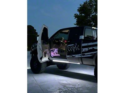 Black Flag Lighting Running Board / Side Step LED Switchback Strips; 48-Inch Strips (Universal; Some Adaptation May Be Required)