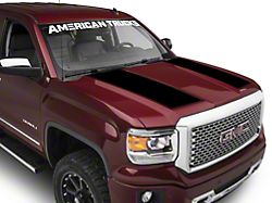 SEC10 Hood Accent Decal; Gloss Black (14-18 Sierra 1500)