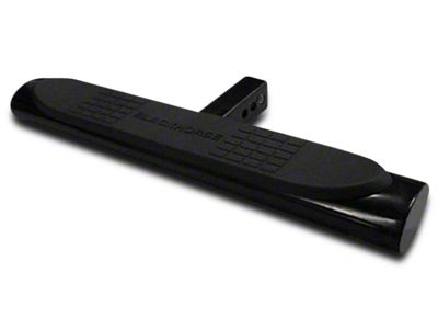 28-Inch Oval Hitch Step; Black (Universal; Some Adaptation May Be Required)