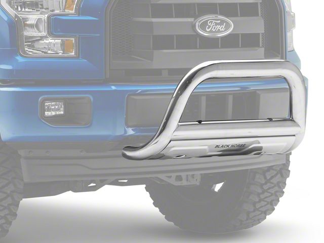 3.50-Inch Savannah Oval Bull Bar; Stainless Steel (04-23 F-150, Excluding Raptor)
