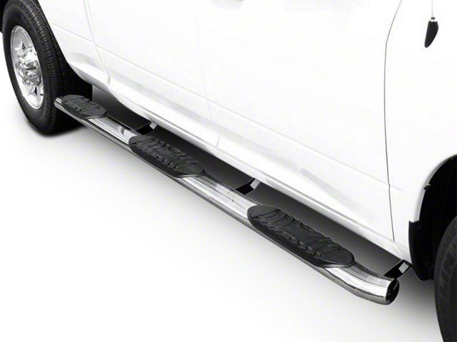 5-Inch Extreme Wheel to Wheel Side Step Bars; Stainless Steel (07-18 Sierra 1500 Crew Cab w/ 5.80-Foot Short Box)