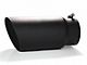 Angled Cut Rolled End Round Exhaust Tip; 6-Inch; Black (Fits 5-Inch Tailpipe)