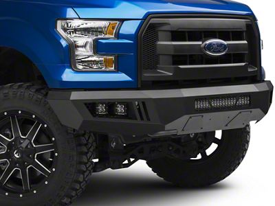 Armour Heavy Duty Front Bumper with 20-Inch Light Bar and Dually Lights (15-17 F-150, Excluding Raptor)