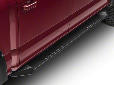 Armour Running Boards; Black (15-25 F-150 SuperCrew)