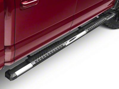 Cutlass Running Boards; Polished Aluminum (15-24 F-150 SuperCab, SuperCrew)