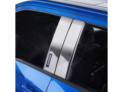 Door Pillar Post Trim Set; Chrome ABS 4 Pieces (04-14 F-150)