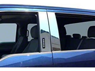 Vehicle Trim Protection Car Door Window Pillar Trim For Ford F150 2004-2014 - 4PC Black PC Plastic Cover Set F150 Exterior Accessories - Foto 7