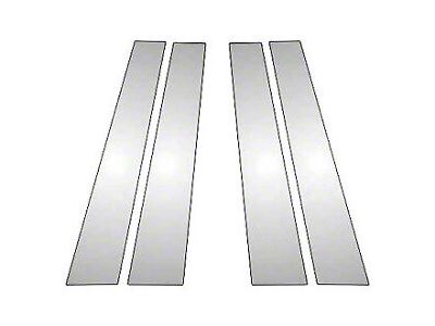 Door Pillar Post Trim; Chrome (04-14 F-150)