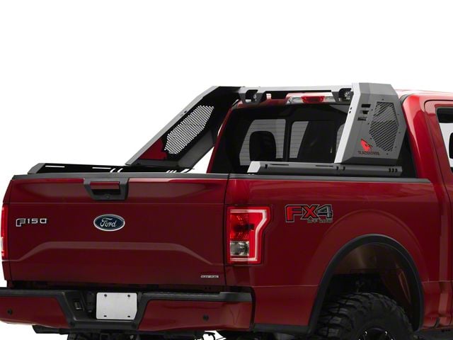 Vigor Roll Bar with Cube Lights; Black (09-24 F-150 Styleside)