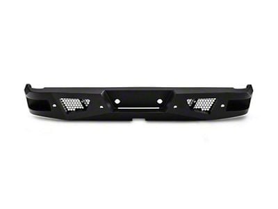 Bumper; Black; Rear; With 2-Piece LED Light Cube and Light Mounting Brackets (11-16 F-350 Super Duty)