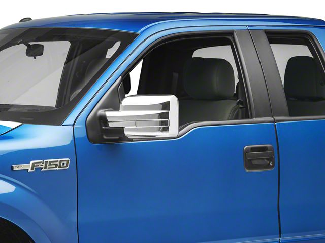 Full Mirror Covers; Chrome (09-14 F-150 w/o Towing Mirrors)