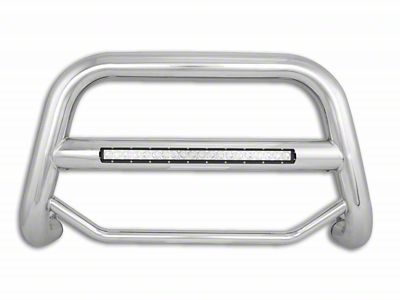 Max Beacon LED Bull Bar; Stainless Steel (97-03 F-150)