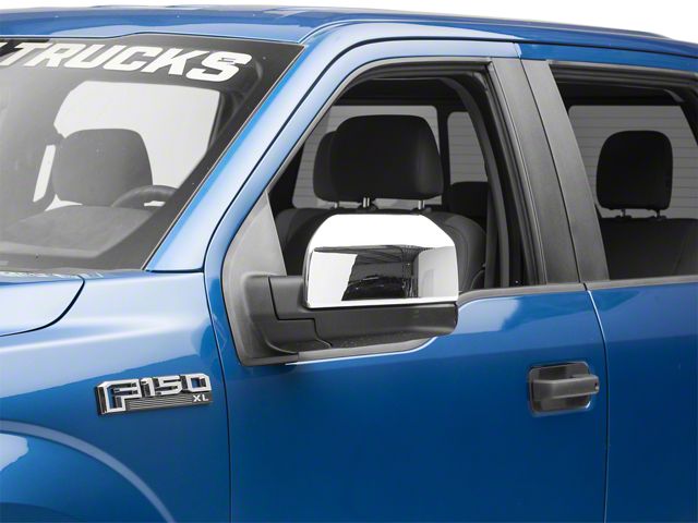 Mirror Covers; Chrome (15-20 F-150 w/o Towing Mirrors)