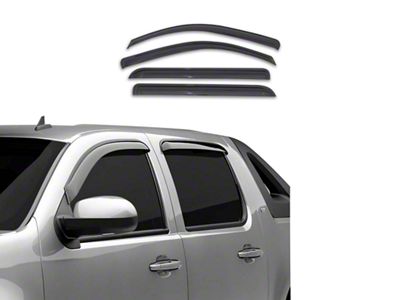 Rain Guards; Smoke (07-13 Sierra 1500 Crew Cab)