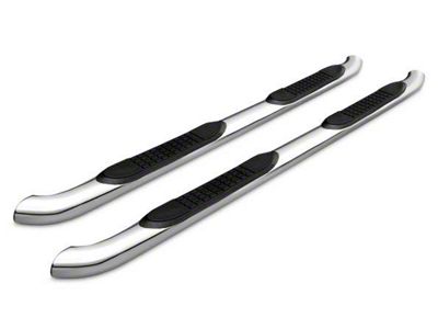 3-Inch Round Side Step Bars; Stainless Steel (19-24 RAM 1500 Crew Cab)