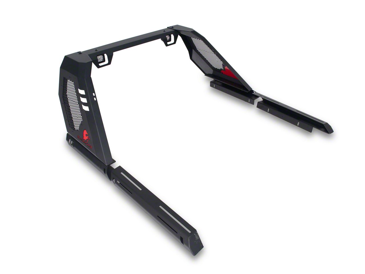 RAM 1500 Vigor Roll Bar with LED Cube Lights; Black (09-25
