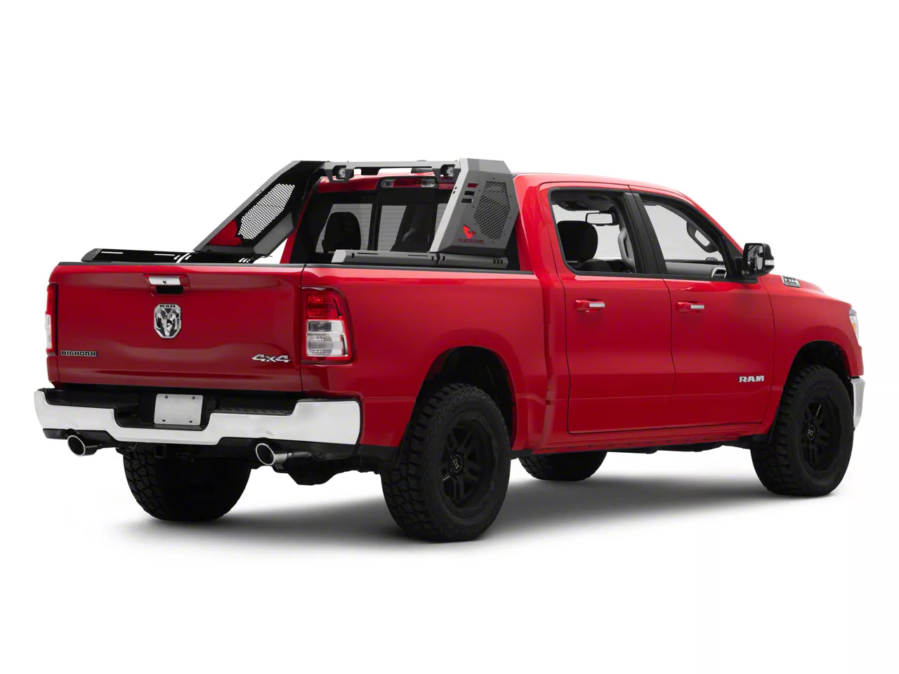RAM 1500 Vigor Roll Bar with LED Cube Lights; Black (09-25