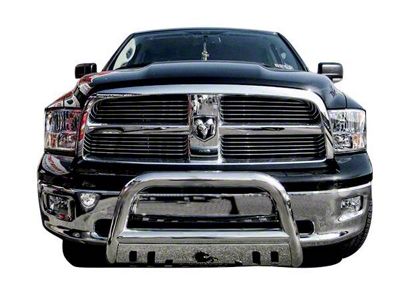 Bull Bar with Skid Plate; Stainless Steel (10-18 RAM 3500)