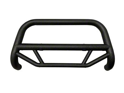 Bull Bar; Textured Black Steel; 2.50-Inch Round Tube; Includes License Plate Relocator (99-06 Sierra 1500)