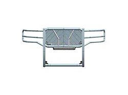 Rugged Grille Guard; Black Steel Modular; With 20-Inch Single Row LED Light Bar (15-19 Sierra 3500 HD)