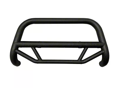 Bull Bar; Textured Black Steel; 2.50-Inch Round Tube; Includes License Plate Relocator (99-06 Silverado 1500)