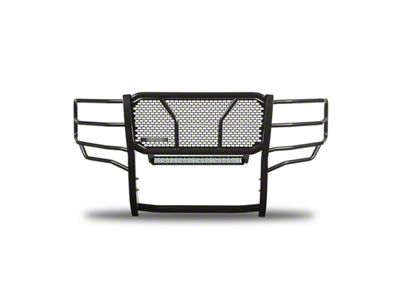 Rugged Grille Guard with 20-Inch Double Row LED Light Bar; Black (14-18 Silverado 1500)