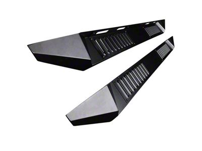 Armour Running Boards; Black (20-24 Silverado 2500 HD Crew Cab)