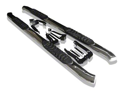 5-Inch Extreme Side Step Bars; Stainless Steel (17-25 F-250 Super Duty SuperCab)