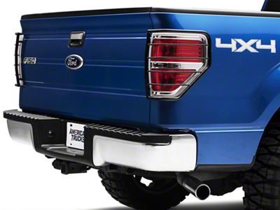 Tail Light Guards; Black (09-14 F-150 Styleside)